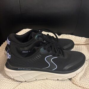 Skechers Black and White Women's Shoes